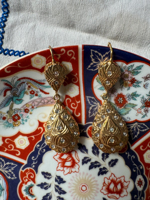 Tuda Gold-Tone Crystal Earrings