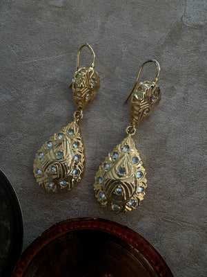 Tuda Gold-Tone Crystal Earrings