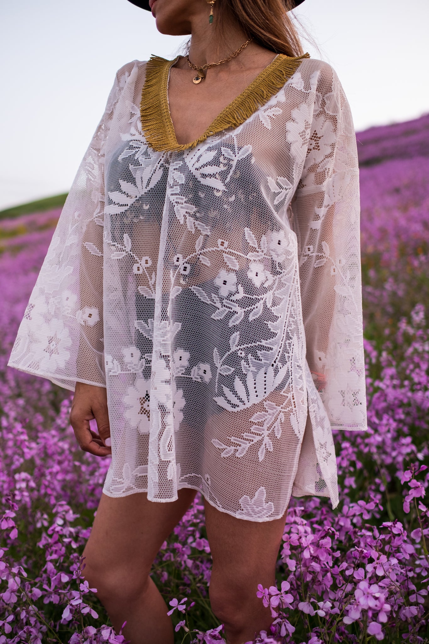 Tomboctou Embellished Mini Kaftan