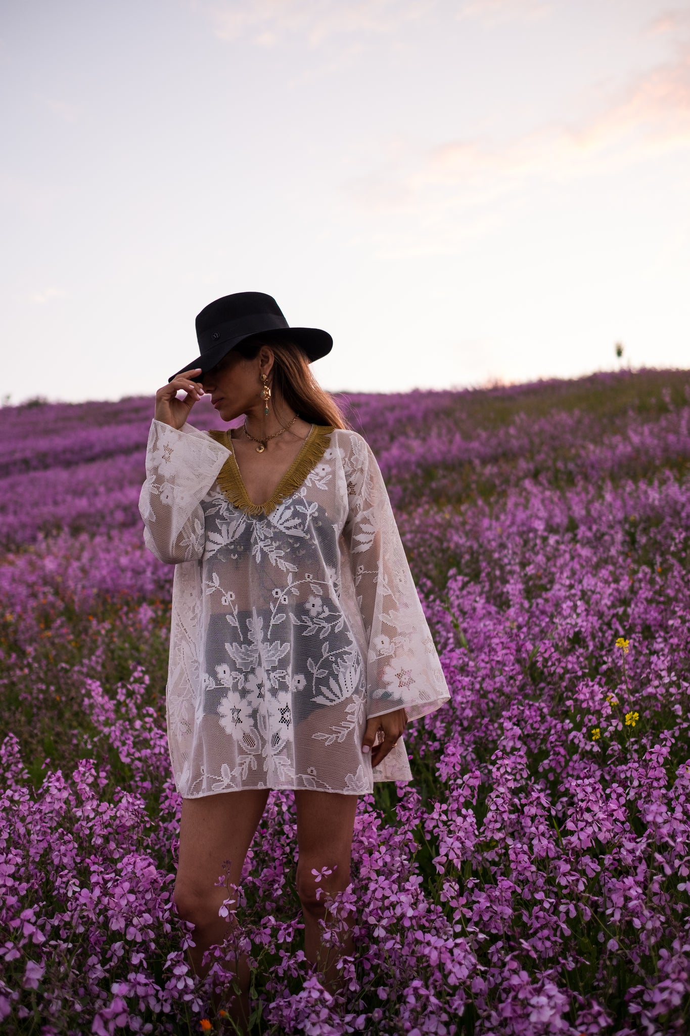 Tomboctou Embellished Mini Kaftan