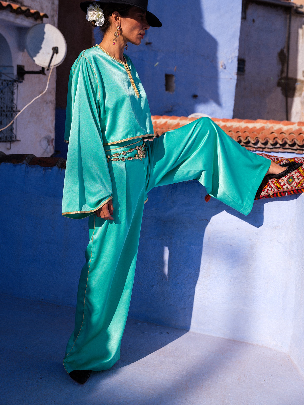 Massa Crepe Wide Leg Pants