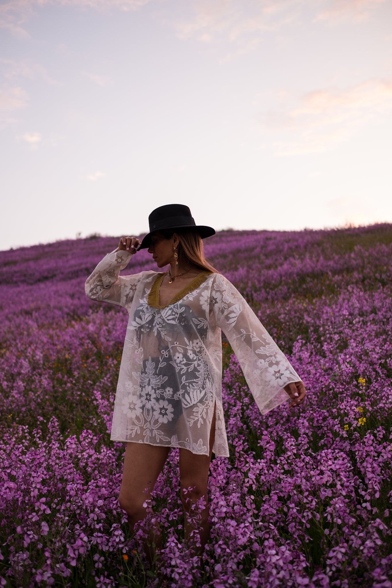 Tomboctou Embellished Mini Kaftan