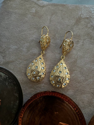 Tuda Gold-Tone Crystal Earrings