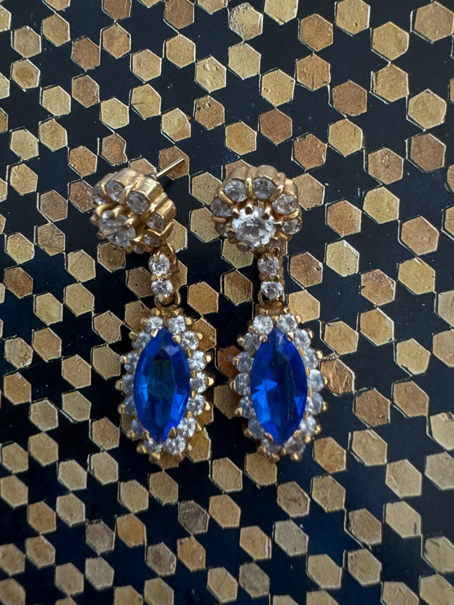 Izem Gold-Tone Crystal Earrings