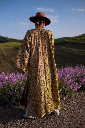 Zdan Vintage Lamé Kaftan